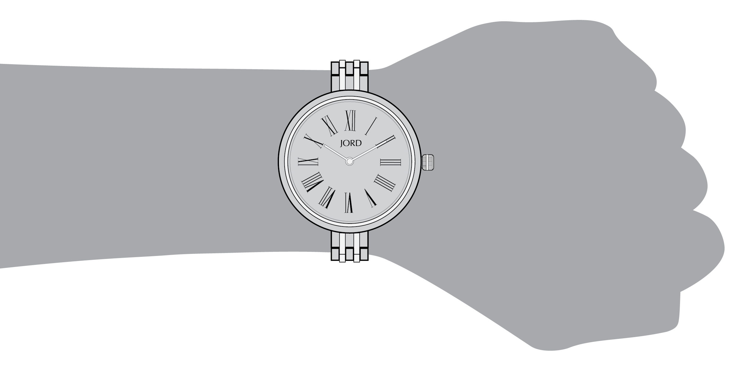 Cassia - Zebra & Ivory Wrist Sizing Reference